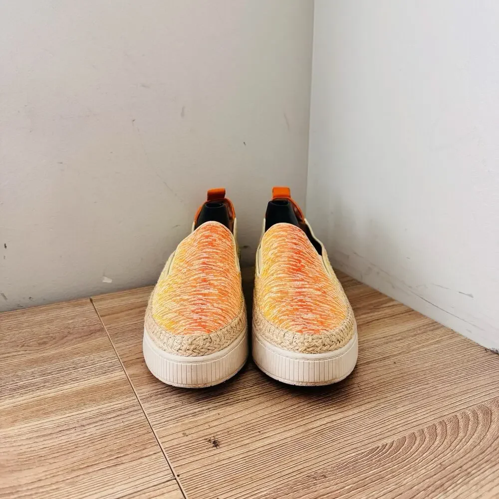 Franco Sarto Homer 2 Orange Slip On Loafers Women’s Size 8.5